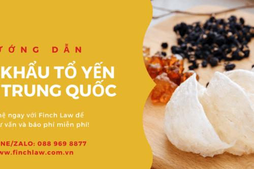 Quy trình xuất khẩu tổ yến sang Trung Quốc