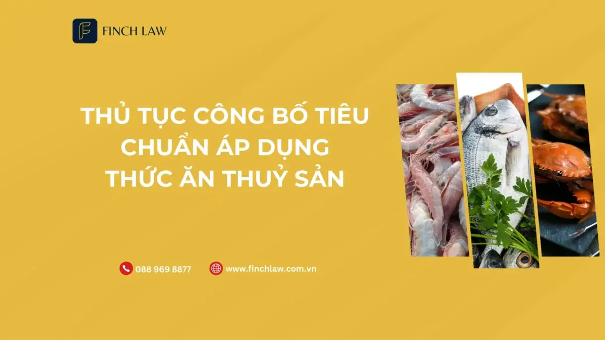 thủ tục công bố tiêu chuẩn áp dụng thức ăn thuỷ sản