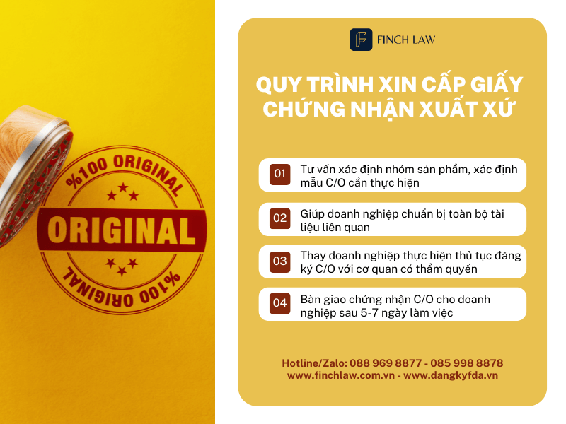 Quy trình xin chứng nhận xuất xứ hàng hoá C/O